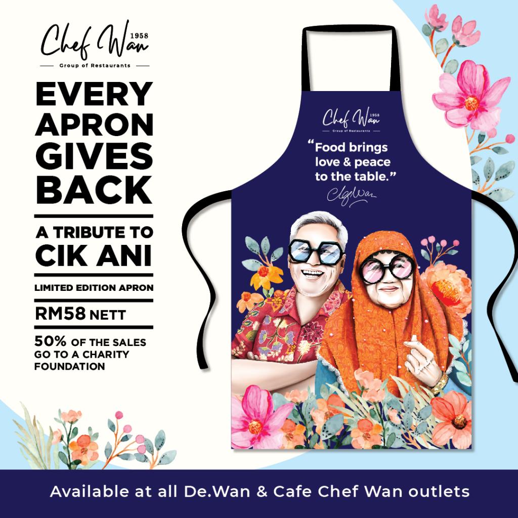 A tribute to Cik Ani Limited Edition Apron - Chef Wan Group Of Restaurants